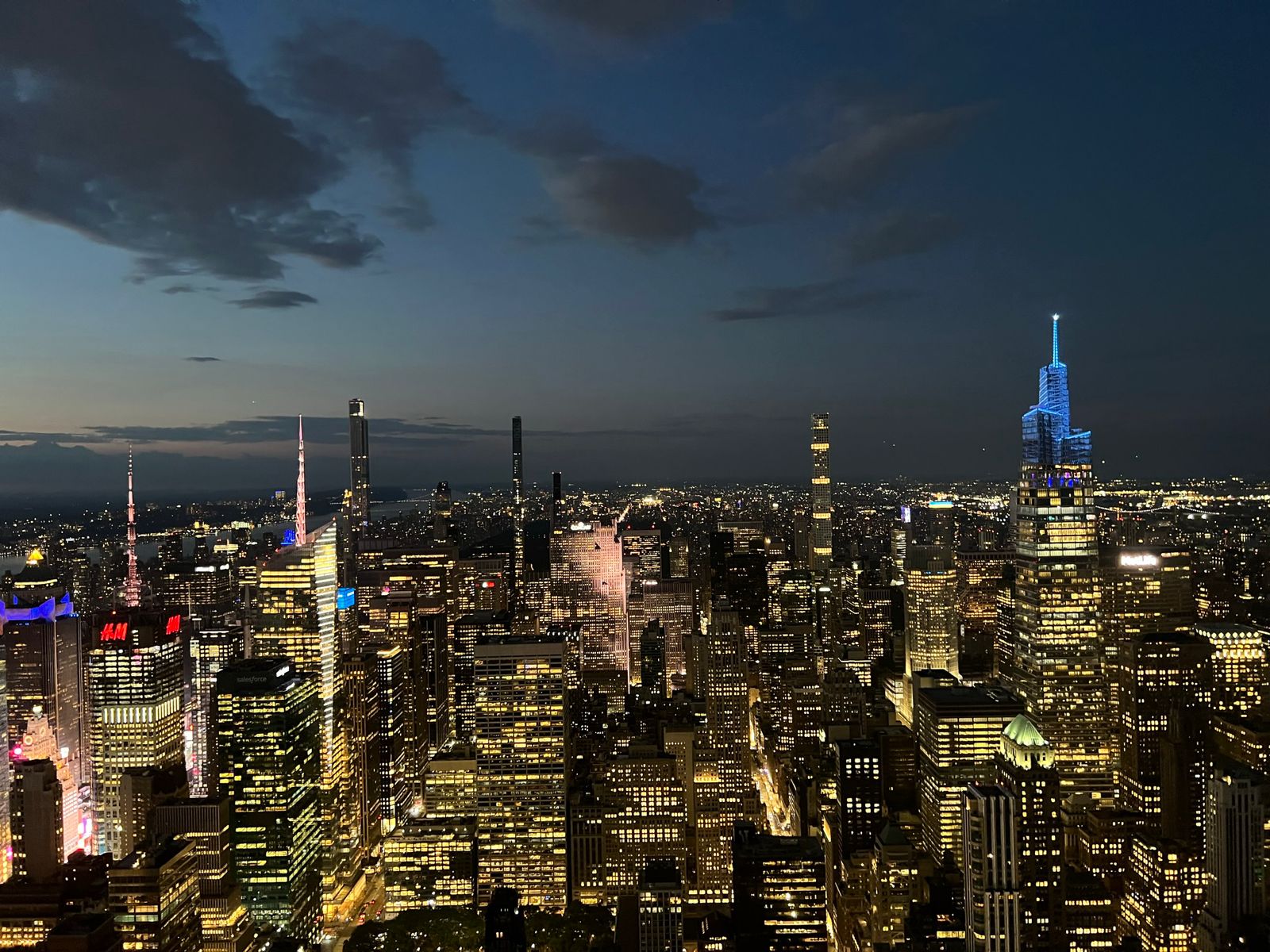 Panoramic view of New York City skyline, Software Pro headquarters